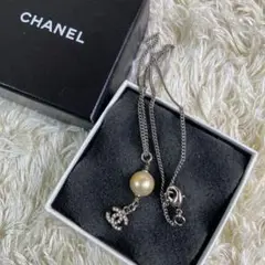 シャネル CHANEL ココマーク ストーン フェイクパール ネックレス