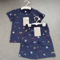 【90cm】セットアップ　⚠️別売り不可　バースデイ　女の子　男の子　ネイビー