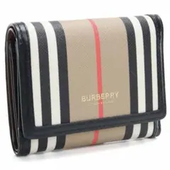 BURBERRY 3つ折り財布 Eキャンバス フォールディングウォレット