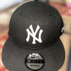 【日本タグ】New Era 9FORTY 黒 キャップ ニューヨーク・ヤンキース