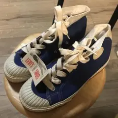 【未使用】Levi's 青 ハイカット スニーカー　ヴィンテージ