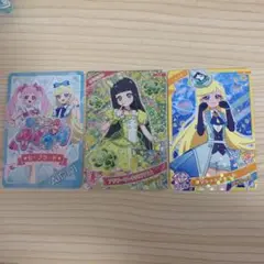 新品未使用　ひみつのアイプリ　カード　みつき　つむぎ　セーブカード　3種セット