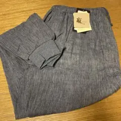 【新品】紳士　麻混　ステテコ　パンツ　前開き　3L