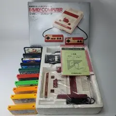 純正 ファミコン本体・ソフト10・メンテ品、のセットです①