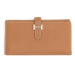 HERMES (エルメス) べアンスフレ ヴォーエプソン 長財布