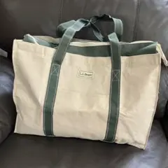 L.L.Bean エコバッグ ベージュ ダークグリーン