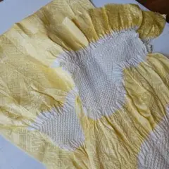 【オマケ用】帯揚げ 中抜き たまご色&白