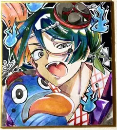 オリジナル手描き色紙イラスト