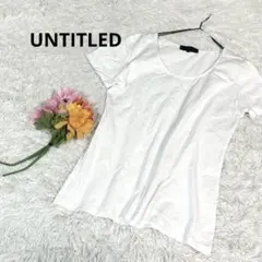 アンタイトル【LL】トップス　Uネック　半袖　ストレッチ　コットン　無地