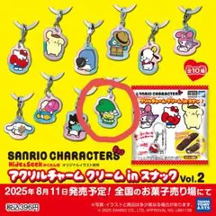 サンリオ アクリルチャーム クリームinスナック Vol.2 けろっぴ