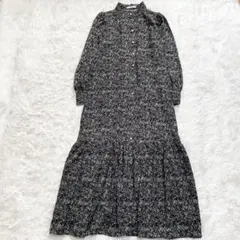 ✨美品✨OPAQUE.CLIP 大草直子コラボ スタンドカラーワンピース 花柄