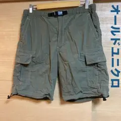 オールドユニクロ　オリーブ色ショートパンツ
