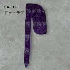 SALUTE ドゥーラグ 紫 ペイズリー柄