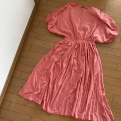 ZARA ワンピース　サーモンピンク Mサイズ