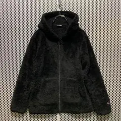 【チャンピオン】ボア　フリースジャケット　ブラック　フーディ　M