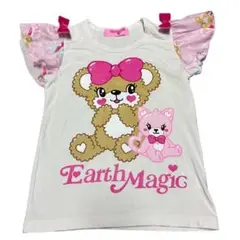 アースマジック　肩リボンTシャツ　サイズ120