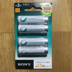 ソニー 充電式ニッケル水素電池 サイクルエナジー 単三形電池 4個入