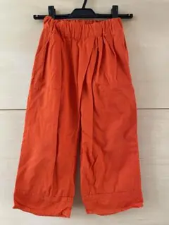 folk made オレンジ ワイドパンツ M