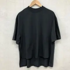 MEDE19F 汗じみ軽減加工の六分袖トップス M オーバーサイズ Tシャツ