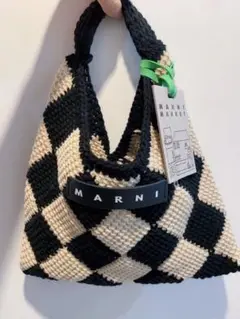 割引中!マルニマーケット テックウール ハンドバッグ