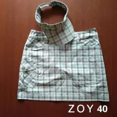 ZOY　ゾーイ　チェック柄　スカート　バイザー　セット