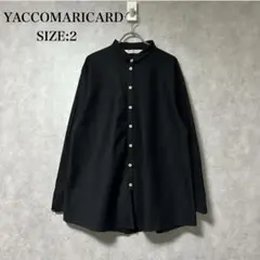 美品 ヤッコマリカルド YACCOMARICARD ブラック 長袖 シャツ 2