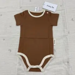 値下げ！サンデーハグ　メッシュ　ボディスーツ　半袖　Ｍ　アースブラウン　肌着