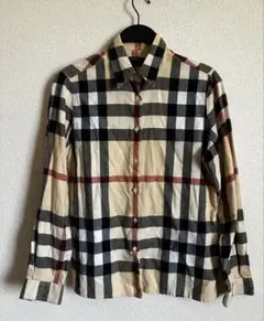 極美品　バーバリーロンドン　長袖シャツ　メガチェック　高級ライン　Lサイズ