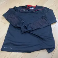 uhlsport 長袖パッド付きシャツ Mサイズ 黒/赤