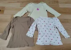 女の子　長袖　肌着　80　3枚セット