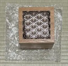 ドテラ　doTERRA 木製コレクションボックス 花紋模様　木箱