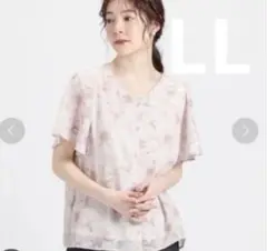COLZA 花柄 半袖シャツ LL
