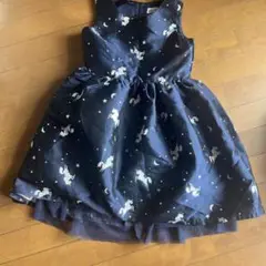 ユニコーン柄ノースリーブワンピース