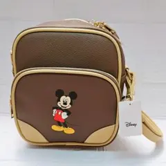 しまむら　ディズニー　ミッキーマウス　縦型ショルダーバッグ