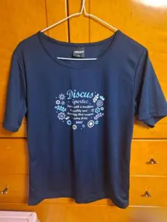 DISCUS SPORTEC 半袖Tシャツ LL ネイビー