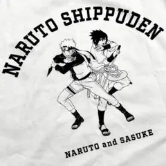 【NARUTO】白Tシャツ《うずまきナルト｜うちはサスケ》（Mサイズ）