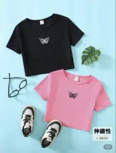 SHEIN キッズ Tシャツ 11-12Y ピンク⭐︎美品
