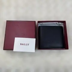 BALLYバリー　二つ折り財布　お札　カード　新品箱付き　無地ブラックL