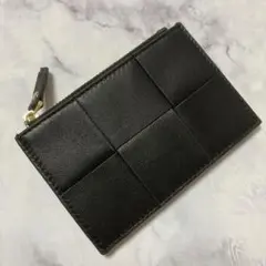 人気商品‼︎【新品】スマートな財布　フラグメントケース　羊革　イントレチャート　黒