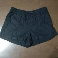 GAP リネン混 黒 ショートパンツ L