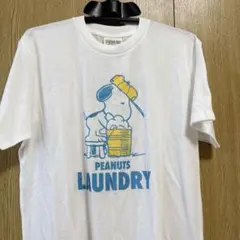 L 新品 LAUNDRY PEANUTS スヌーピー Tシャツ 白 薄手