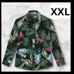 ⭐️新品⭐️ トップス　ビッグサイズ　XXL 長袖　シャツ　柄物　カジュアル　薄手