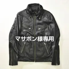 古着 ジャックローズ JACKROSE 羊革 レザー ライダースジャケット 3