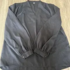 LACE LADIES グレー Vネックシャツ M