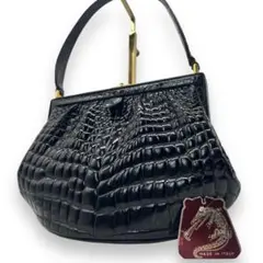 Gino Tromba クロコダイル クラッチバッグ センター取り シャイニング Gino Tromba クロコダイル クラッチバッグ センター取り
