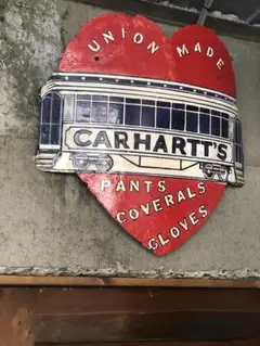 50’s ビンテージ Carhartt アドバタイジング 厚紙製 看板 サイン② m76337426558_1.jpg?1722486580