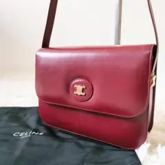 CELINE ショルダーバッグ トリオンフ ゴールド金具 オールレザー