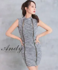 Andy ツイード タイトワンピース