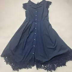 WILLSELECTION・ネイビー ノースリーブ ワンピース ・サイズM