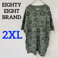 EIGHTY EIGHT BRAND 【2XL】オーバーサイズ Tシャツ 半袖